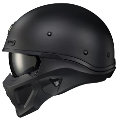 Scorpion EXO Covert-X Helmet -Motorcycle Helmets shop CovertX MatteBlack SideView