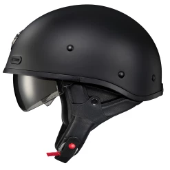 Scorpion EXO Covert-X Helmet -Motorcycle Helmets shop CovertX MatteBlack SideView w EarCover