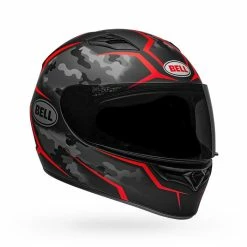 BELL Qualifier Stealth Camo Matte Black/Red Helmet -Motorcycle Helmets shop QUALIFIER20STEALTH20CAMO20MATTE20BLACK RED1