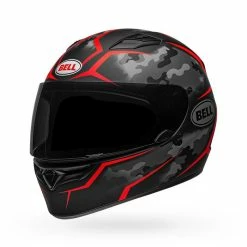 BELL Qualifier Stealth Camo Matte Black/Red Helmet -Motorcycle Helmets shop QUALIFIER20STEALTH20CAMO20MATTE20BLACK RED3