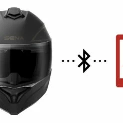 Sena Outrush R Bluetooth Modular Helmet -Motorcycle Helmets shop outrush20r20matte20black20front20view